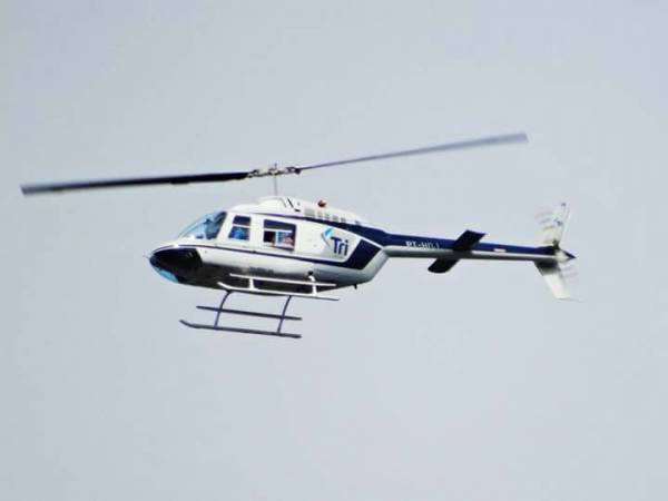 Criminosos roubam helicóptero em Porto Alegre