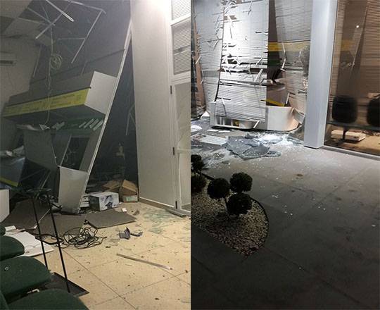 Bandidos Explodem dois bancos em Boa Vista do Buricá; VEJA VÍDEO