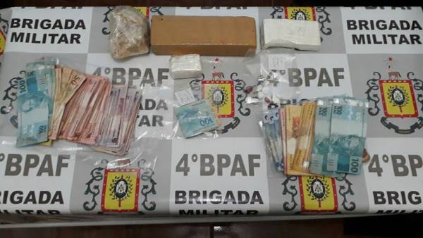 Brigada Militar prende por tráfico de droga em Santa Rosa