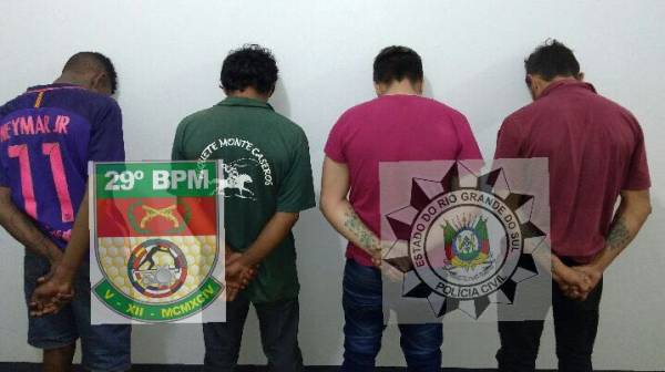 Brigada Militar e Polícia Civil prendem quatro traficantes em Ijuí