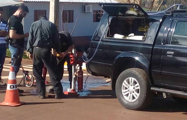 Polícia Federal realiza perícia em asfalto de Derrubadas