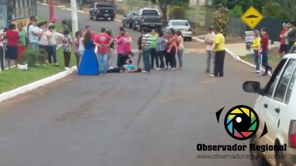 Briga entre mulheres termina com uma ferida com golpe de facão, em Miraguaí 