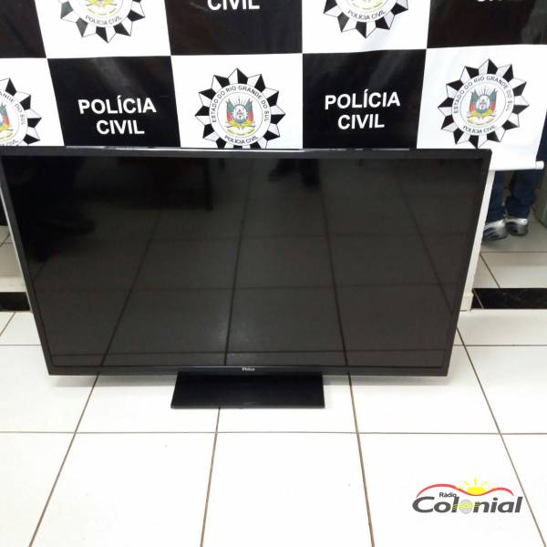 Polícia Civil recupera televisor furtado do CAPS em Três de Maio