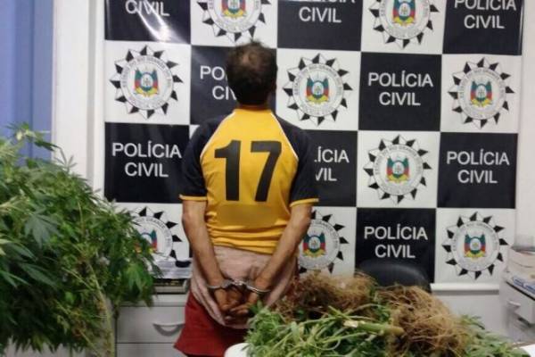 Laboratório de droga é fechado em Cruz Alta e um homem é preso por tráfico