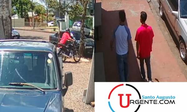VÍDEO: Moto é roubada em plena luz do dia em Santo Augusto