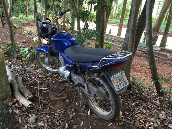 Brigada Militar recupera nas Ilhas do Chafariz moto furtada em Santa Rosa