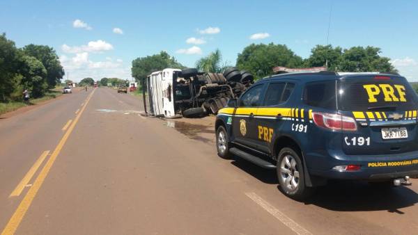 Acidente causa transtornos na BR 285 em Entre-Ijuis