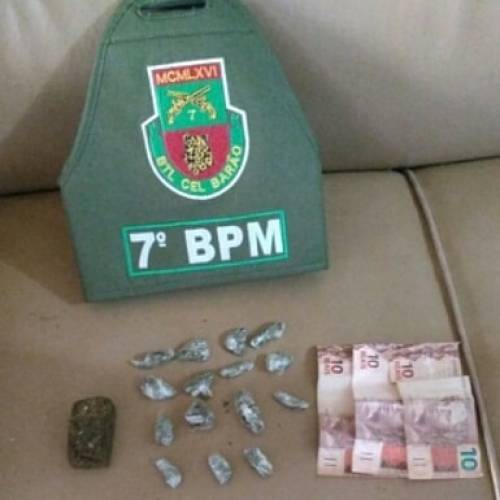 Dois homens foram presos em Crissiumal por tráfico de drogas
