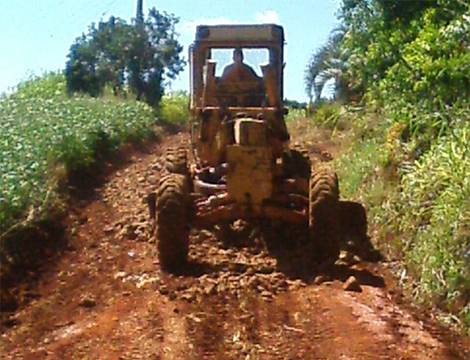 Secretaria de Obras mobilizada no interior de Três de Maio