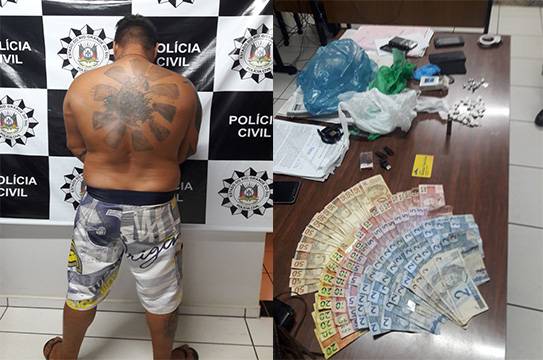 Operação da PC com apoio da BM resulta na prisão de um casal em Três de Maio