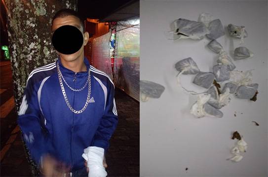 Indivíduo é preso com entorpecentes após entrar em luta corporal com a BM em Tuparendi