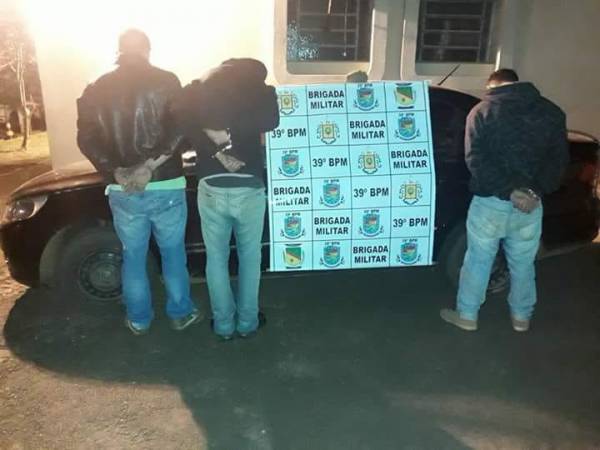 Brigada Militar prende quadrilha após roubo de veículo em Palmeira das Missões