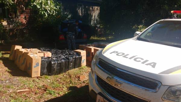 Brigada Militar apreende veículo com 39 mil maços de cigarros em Porto Lucena