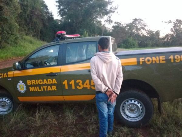 Brigada Militar prende foragido no interior de Tuparendi