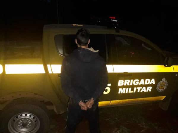 Condenado a 11 anos de reclusão homem é preso pela BM em Dr.Maurício Cardoso