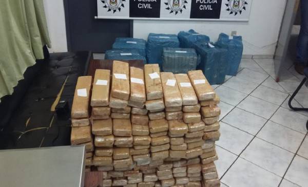 Polícia apreende mais de 350 quilos de maconha em São Luiz Gonzaga
