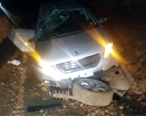 Veículo roubado é encontrado capotado no interior de São Martinho