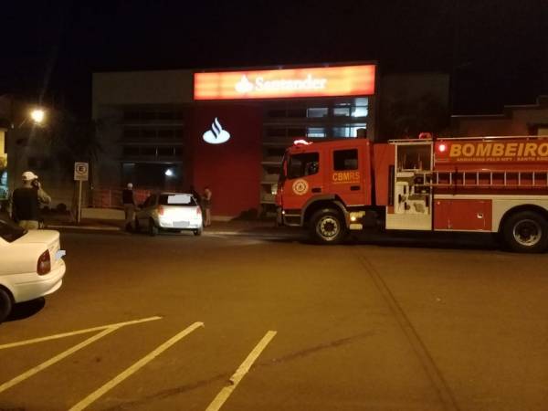 Alarme antifurto aciona em banco de Horizontina e mobiliza forças de segurança
