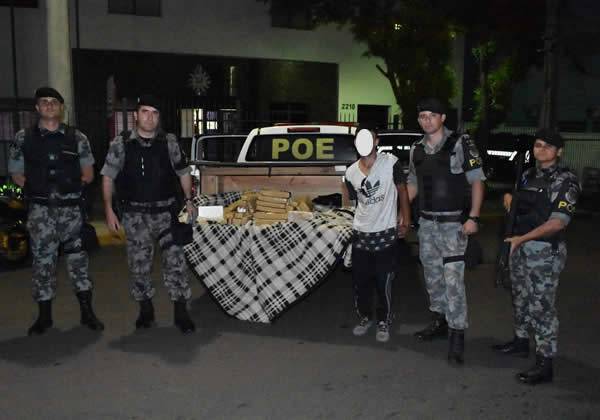 Brigada Militar apreende carregamento com 22 kg de Maconha, Crack e Cocaína em Santiago