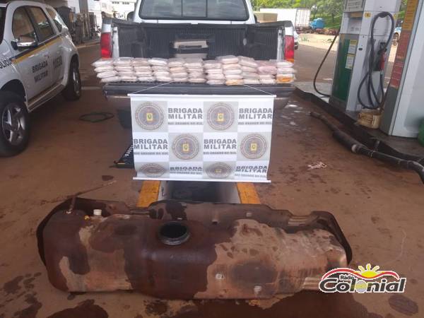 Brigada Militar e Receita Federal apreendem 50kg de cocaína e prendem traficante em Santa Rosa