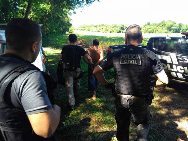 Polícia Civil captura foragido na barranca do Rio Uruguai em Porto Xavier 