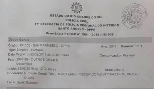 Empresa encarregada por formatura de acadêmicos da URI desaparece
