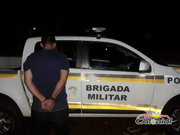 Conhecido por vários furtos em Três de Maio, elemento é preso pela Brigada Militar