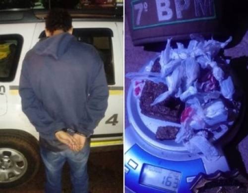 rigada Militar prende homem por tráfico de drogas durante ações da Operação Avante em Três Passos