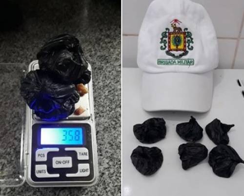 BM e SUSEPE apreendem droga nas imediações do Presídio Estadual de Três Passos