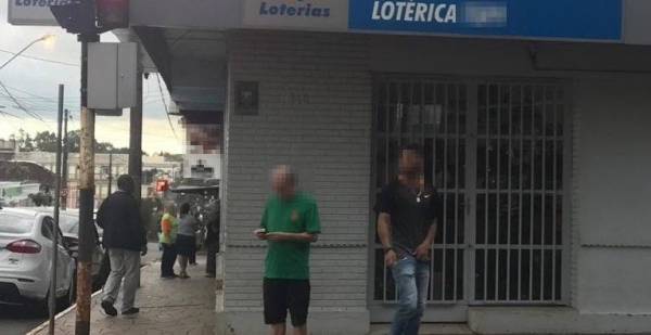 Trio assalta lotérica no centro de Cruz Alta, mas acaba preso