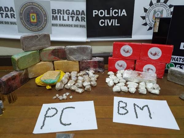 PC e BM deflagram Operação Aliance e apreendem a maior quantidade de cocaína e crack em Bagé