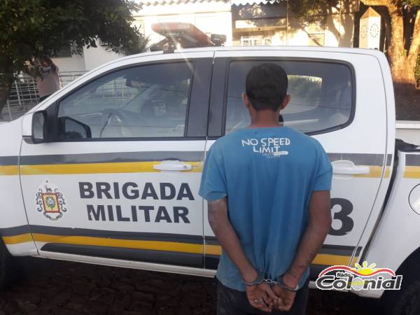 Guarnição da PATAMO/BM prende homem foragido de Bento Gonçalves