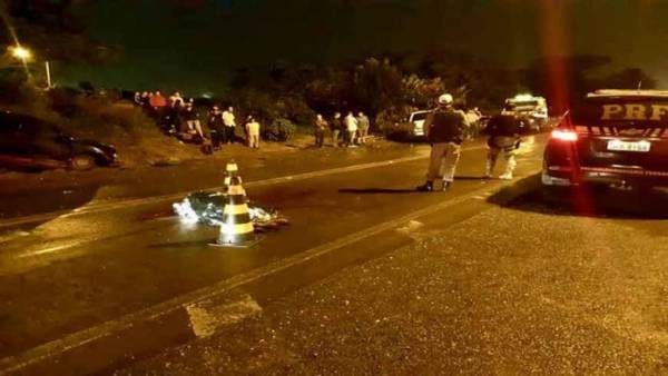 PRF, BM e PC atendem ocorrência de homicídio e acidente na BR 386 em Frederico Westphalen