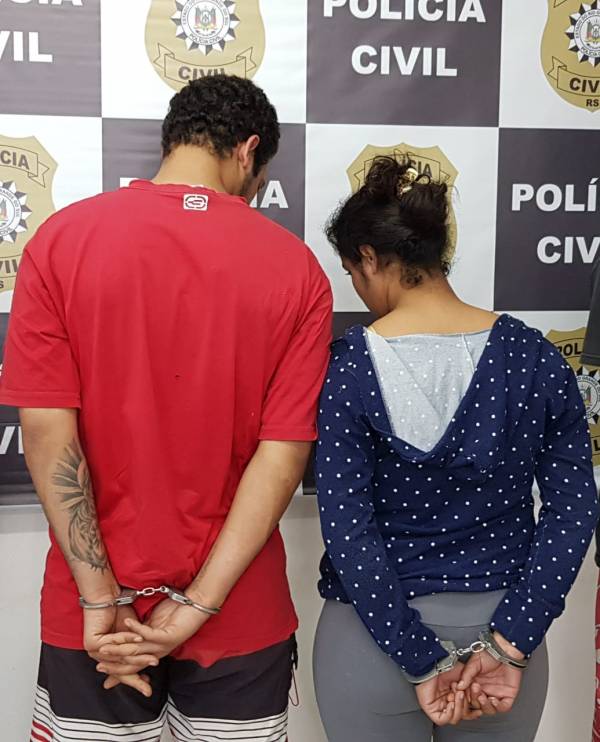 Casal de jovens é preso por tráfico de drogas em Santa Ângelo