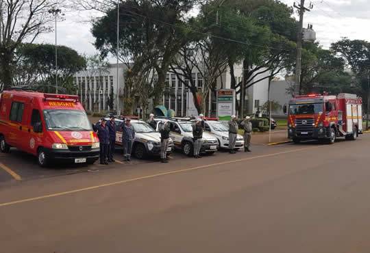 Policiais de T. de Maio fazem sirenaço em homenagem a PMs mortos