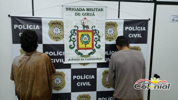 PC e BM prendem elementos em flagrante por tráfico de drogas, em Giruá