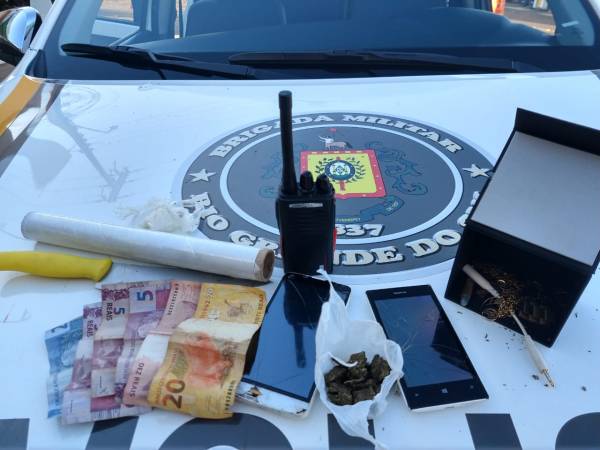 Brigada Militar de Ijuí prende indivíduo por tráfico de entorpecentes