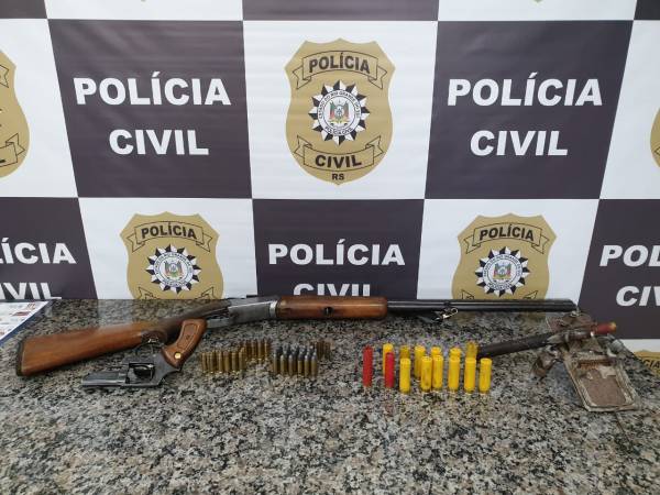 Polícia Civil apreende armas e munições em Santo Ângelo