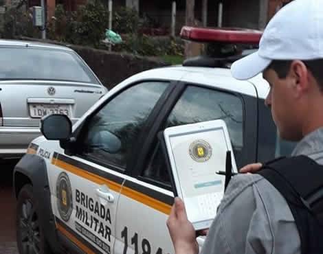 Sistema tecnológico nos registros de ocorrências da Brigada Militar nas regiões de T.M e H.Z