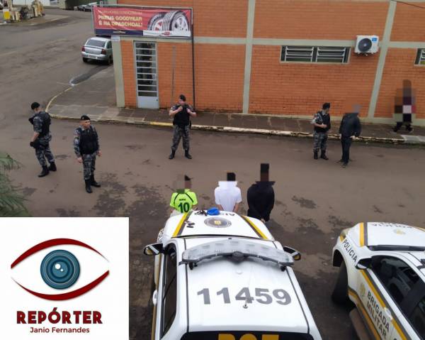 Elementos são detidos pela BM suspeitos de participação em tentativa de homicídio em Ijuí