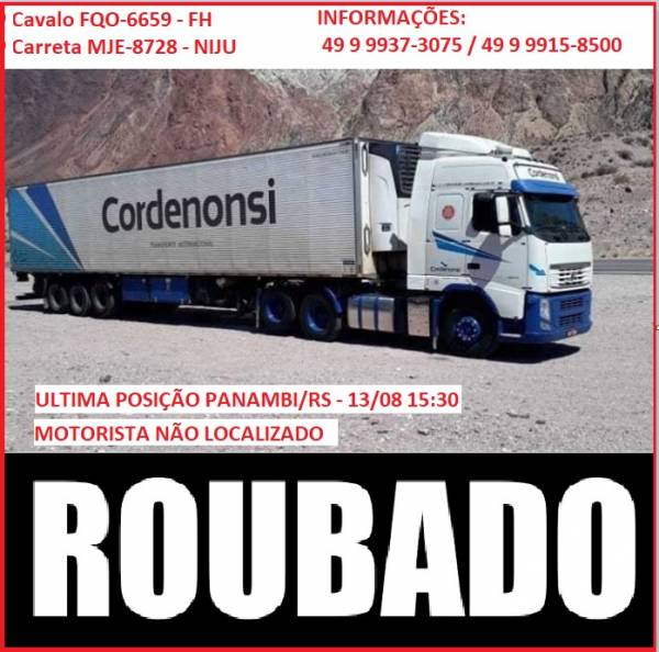 Carga com 23 mil kg de picanha, avaliada em R$ 726 mil, é roubada em posto de combustível de São Lui