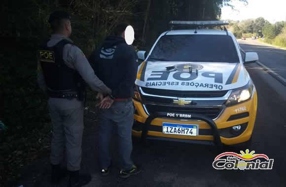 Homem de Três de Maio é preso em Passo Fundo por porte irregular de arma de fogo