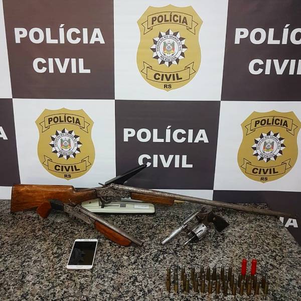 Polícia Civil realiza prisão por posse de armas e munições em Santo Ângelo