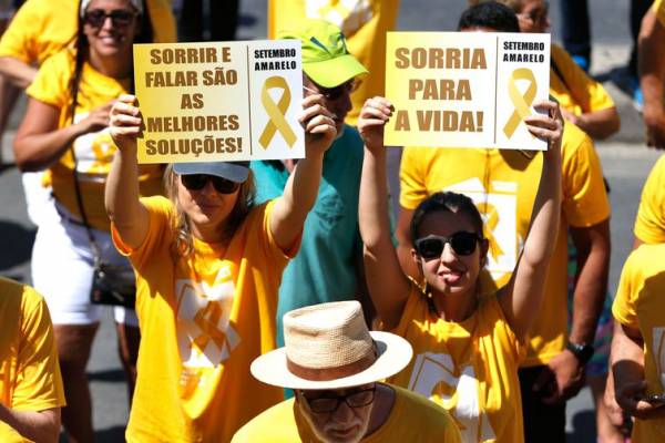 Setembro amarelo terá foco em prevenção do suicídio entre os jovens