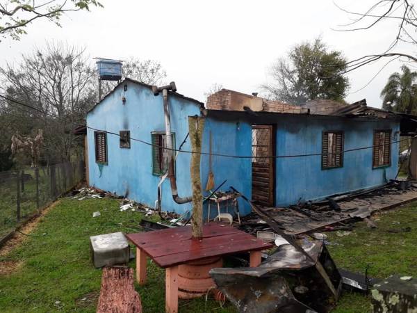 Mulher morre em incêndio em Salto do Jacuí
