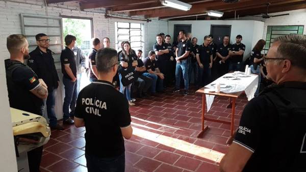 Ação da Polícia Civil visa cumprir mandados de prisões e apreensões em Santa Rosa e Região