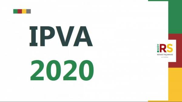Pagamento do IPVA 2020 com desconto começa hoje