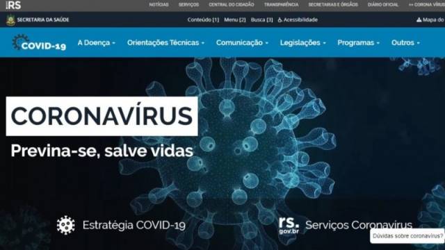 Governo lança site que reúne informações sobre coronavírus