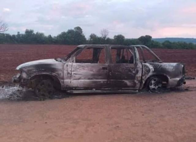 Camionete S10 encontrada incendiada pode ser de homem encontrado morto hoje em Santa Rosa