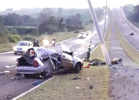 Grave acidente na Avenida América em Santa Rosa